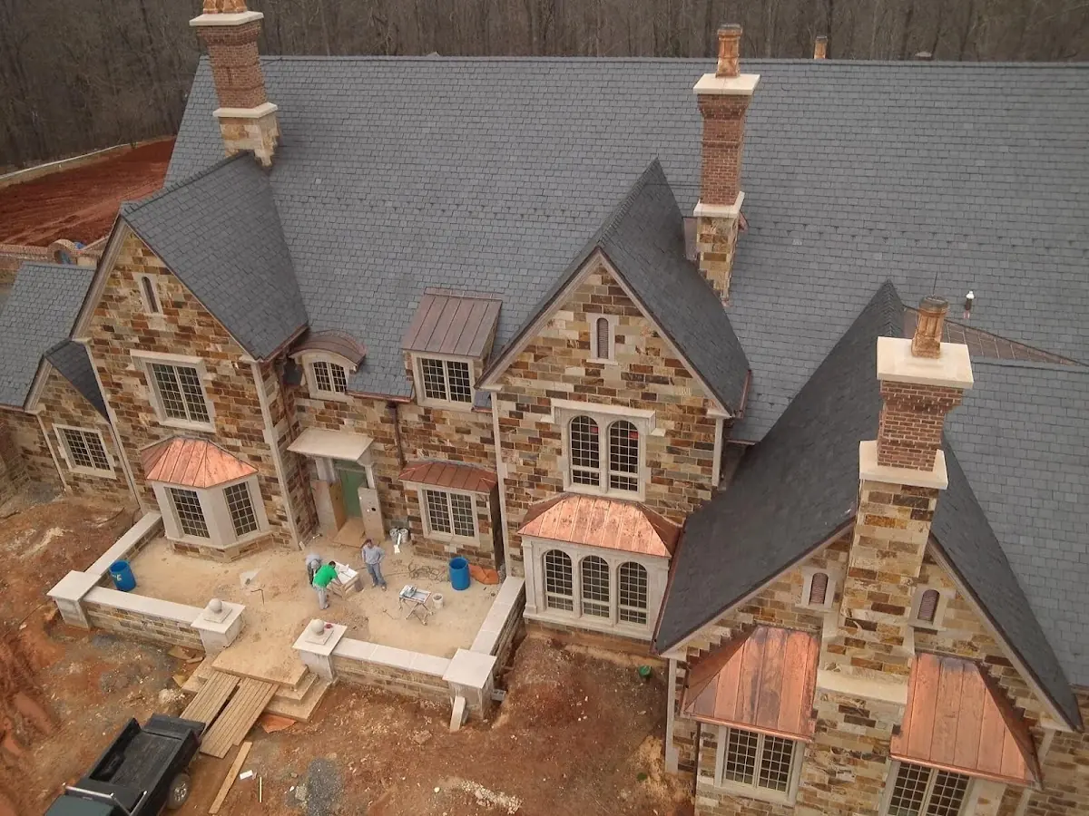Craftsman Roofing Slate Roof Repair project in Knob Hill